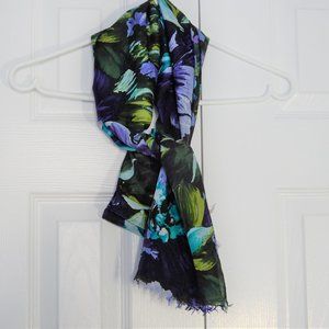 100% Pure Silk Women’s Floral Scarf